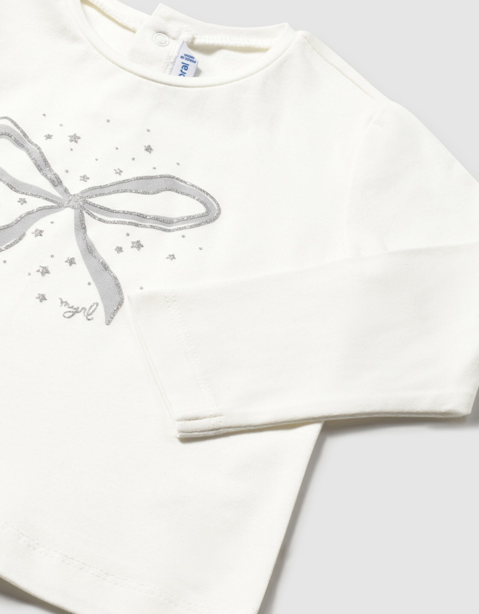 Mayoral FA25 BbyG Bow LS Shirt