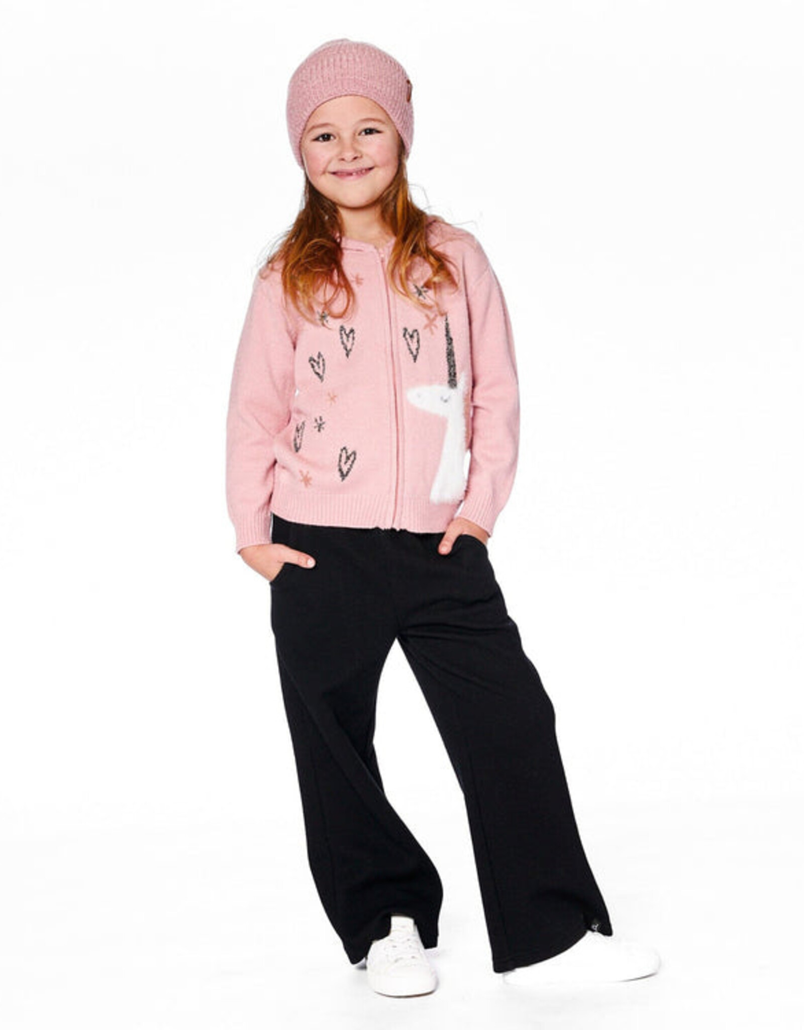 DeuxParDeux FA25 G Unicorn Zip Hood Cardi