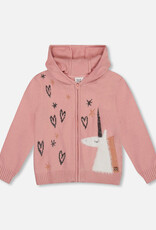 DeuxParDeux FA25 G Unicorn Zip Hood Cardi