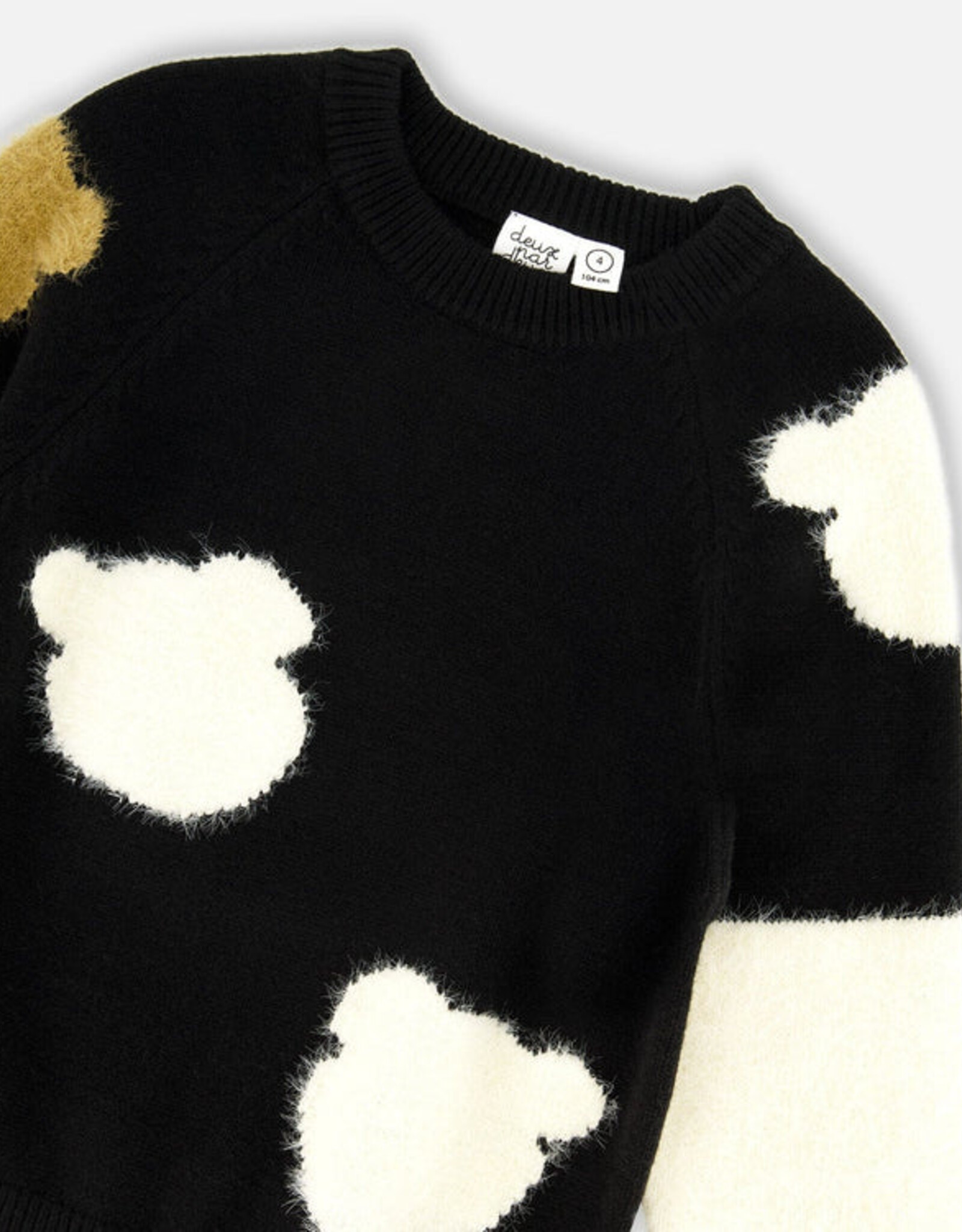 DeuxParDeux FA25 G Bear Fuzzy Sweater