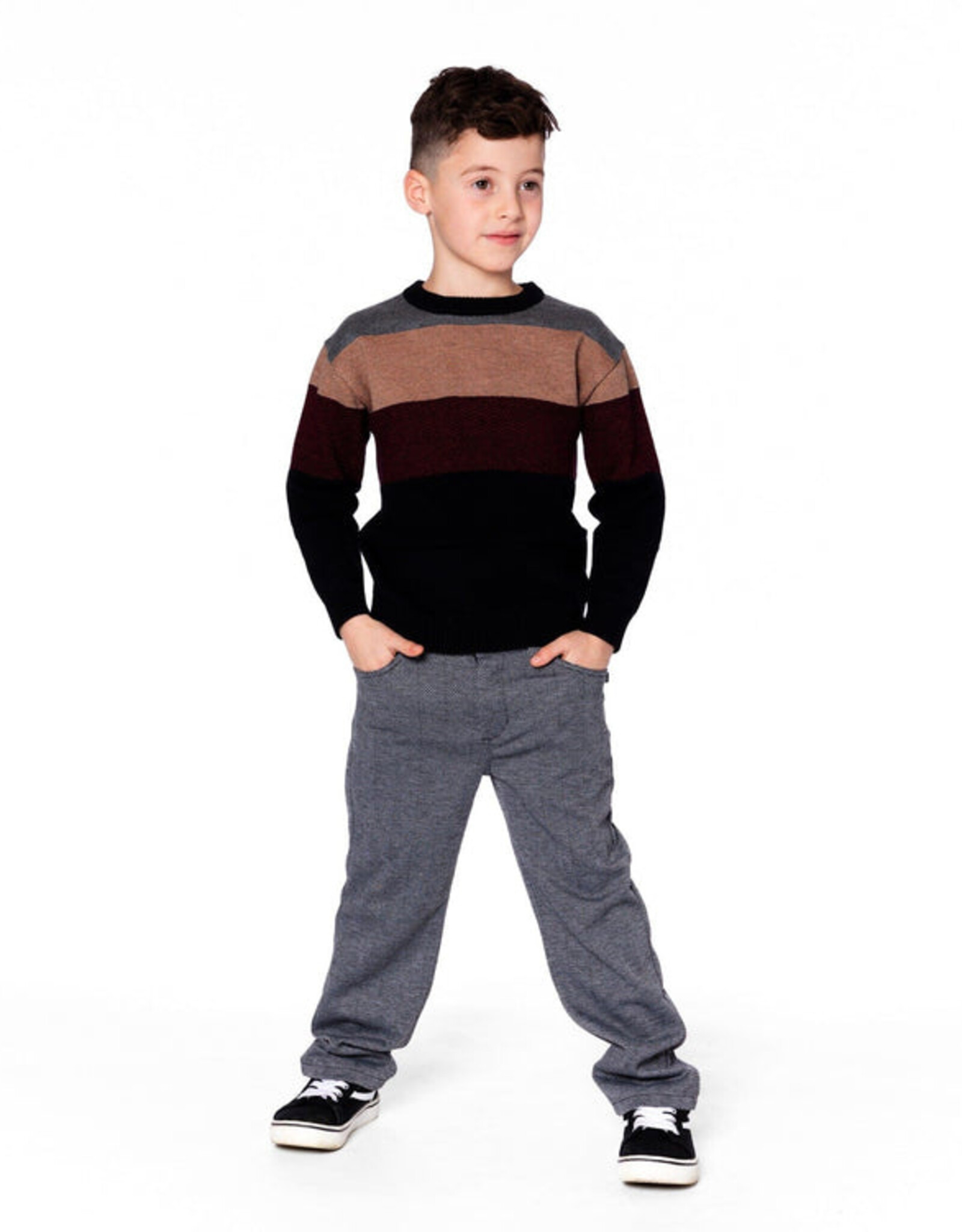 DeuxParDeux FA25 B Color Block Sweater