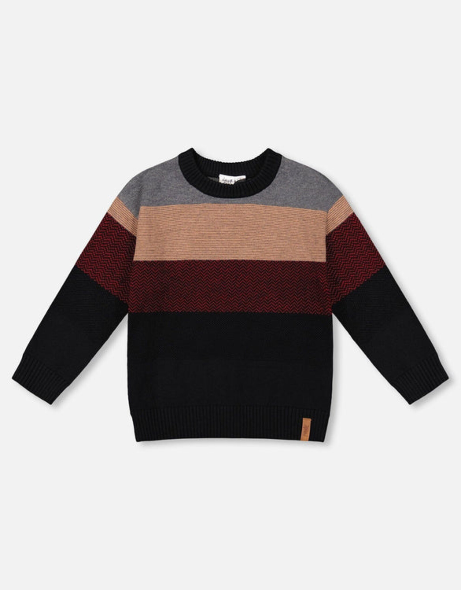 DeuxParDeux FA25 B Color Block Sweater