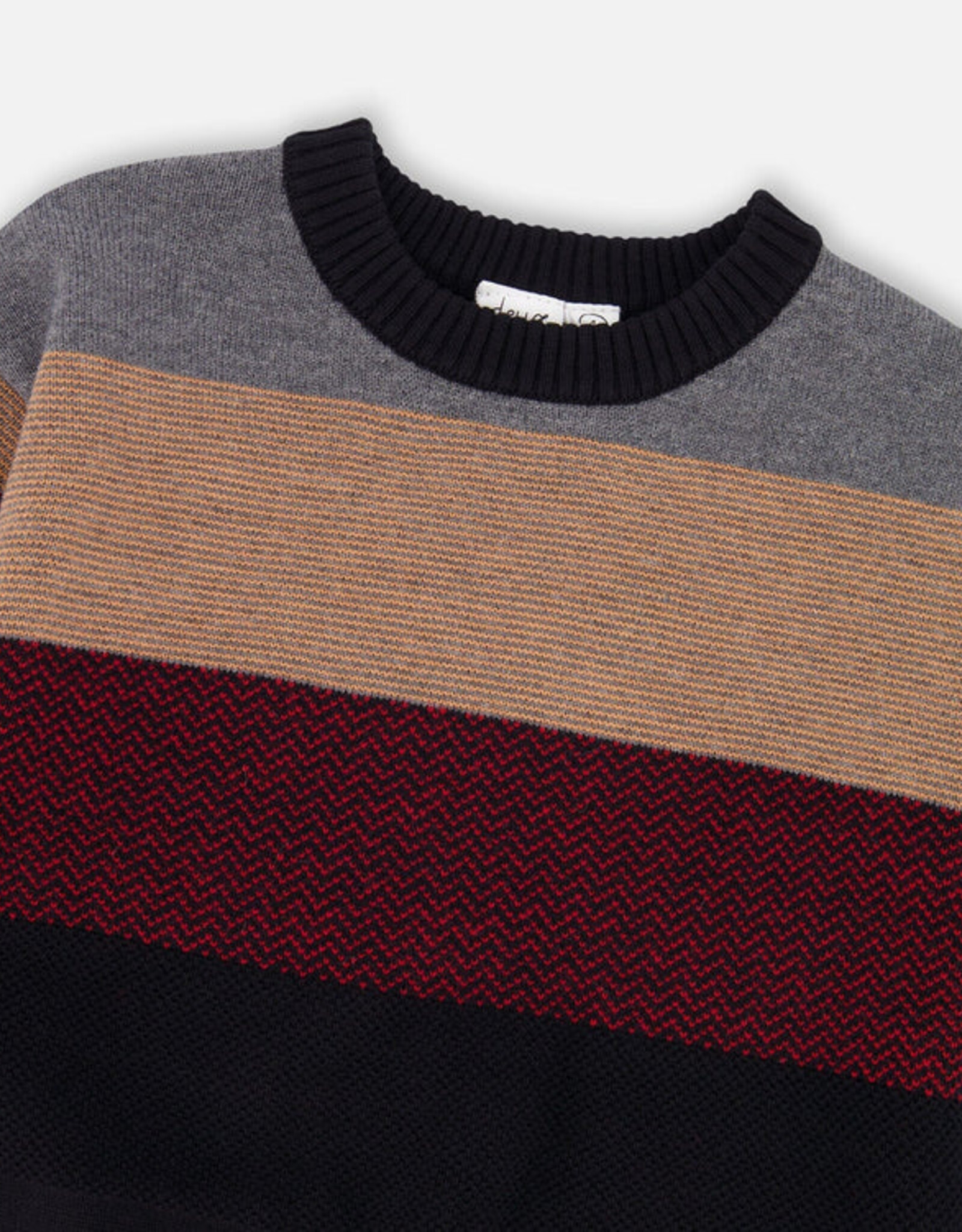 DeuxParDeux FA25 B Color Block Sweater