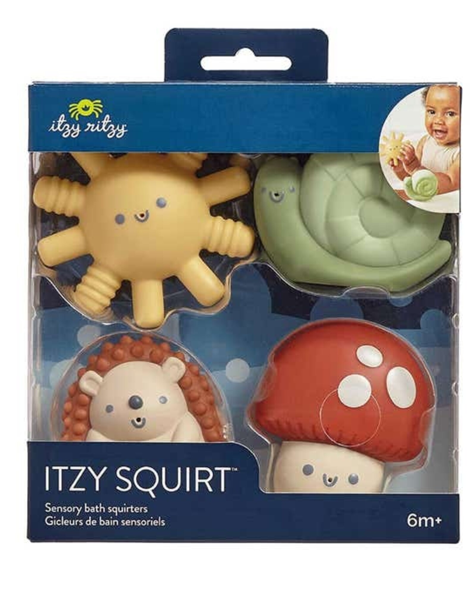 Itzy Ritzy Squirt 4-pack Soft Bath Toy