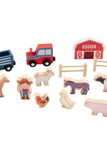 Mud Pie Farm Wood Toy Set