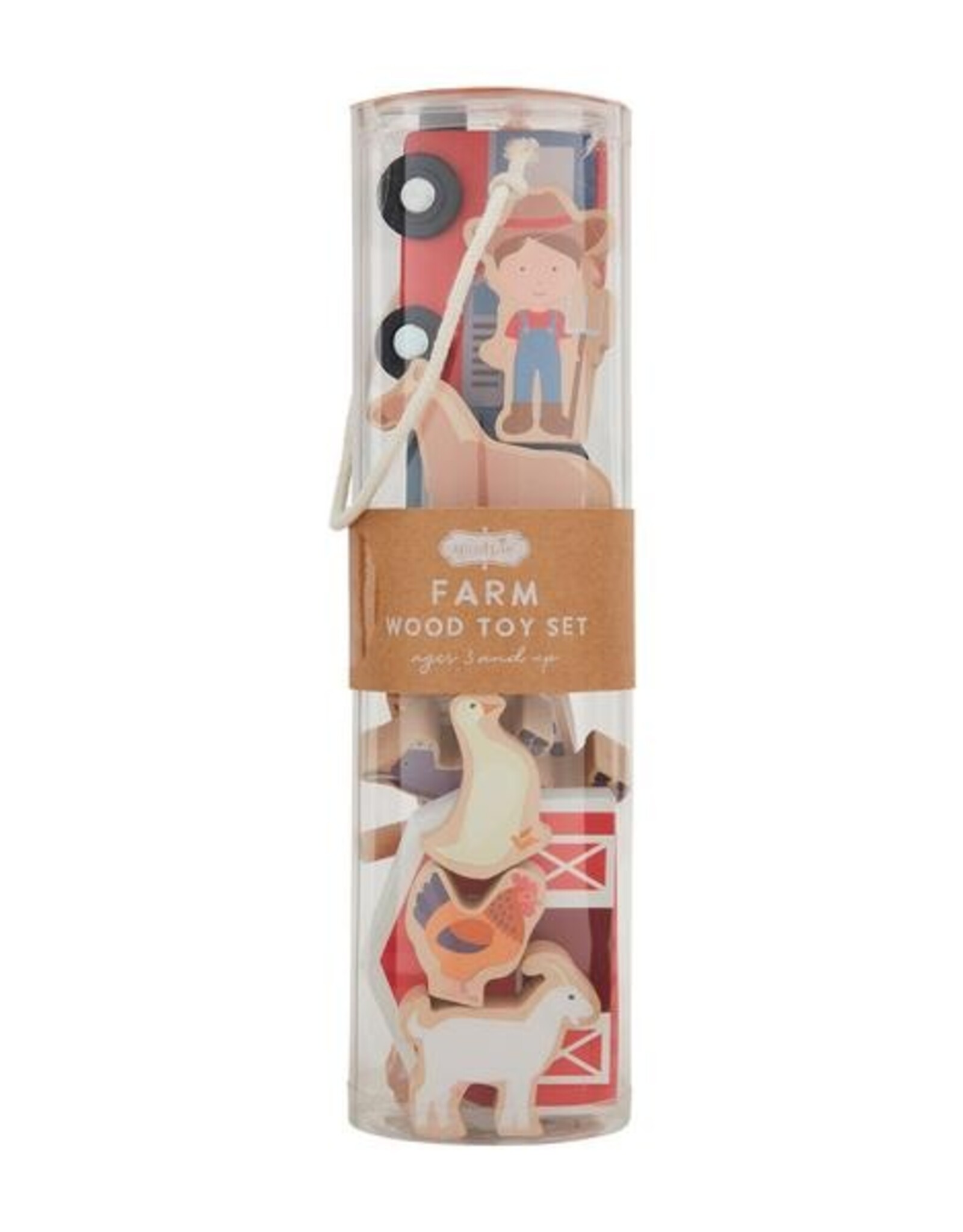 Mud Pie Farm Wood Toy Set