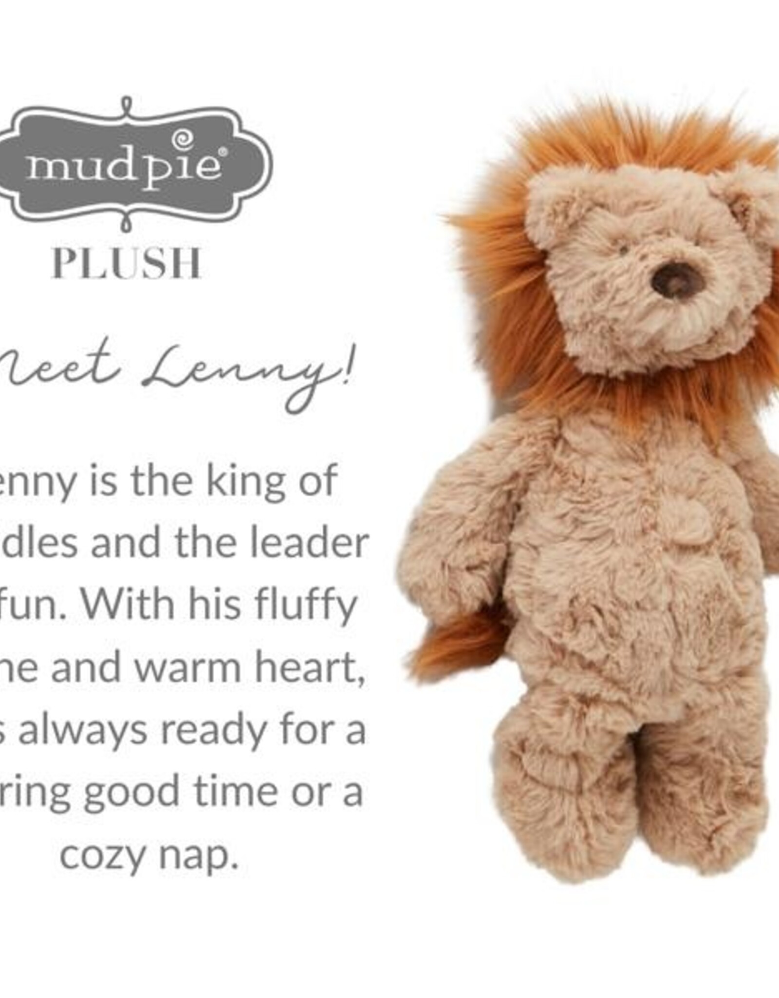 Mud Pie Lenny Lion Plush
