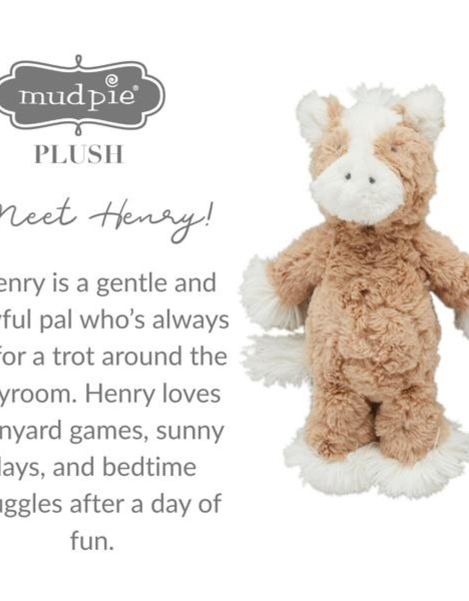 Mud Pie Henry Horse Plush