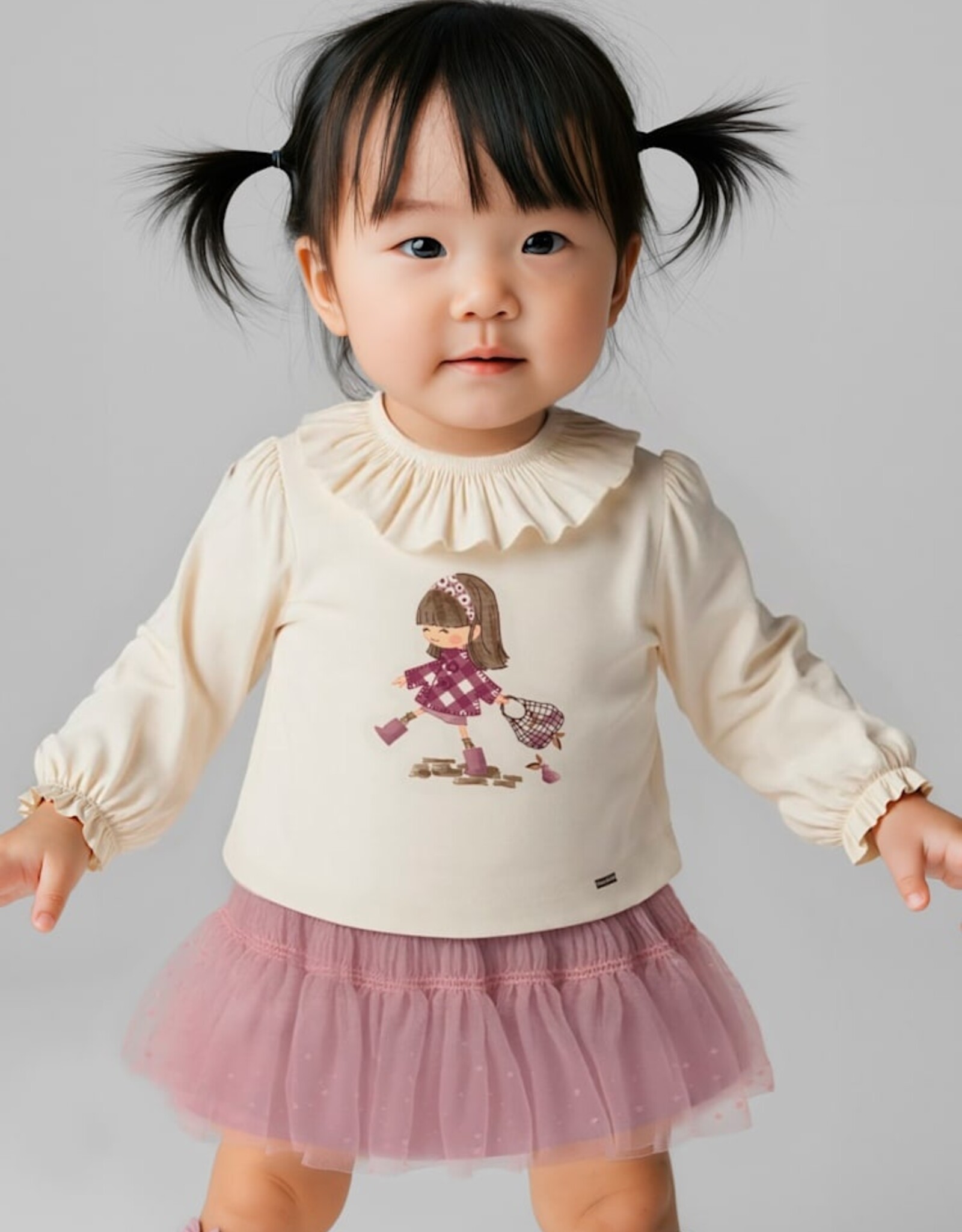 Mayoral FA25 BbyG Pnk Tulle Skirt