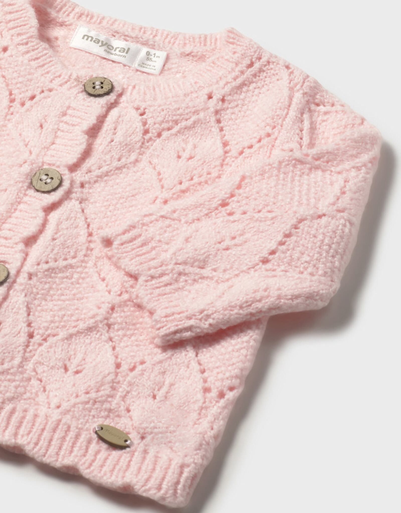 Mayoral FA25 BbyG Pnk Knit Sweater