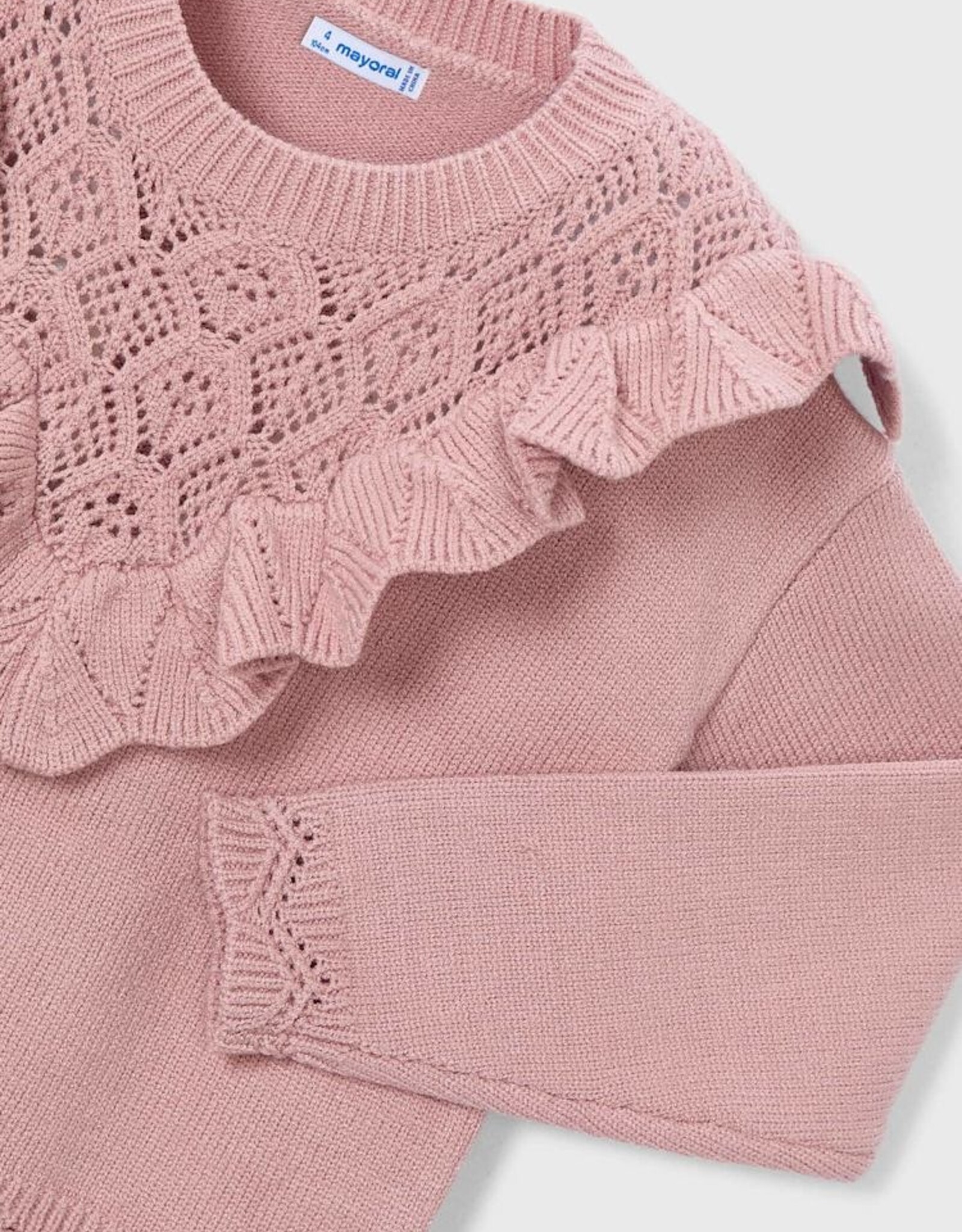 Mayoral FA25 G PNK Knit Sweater