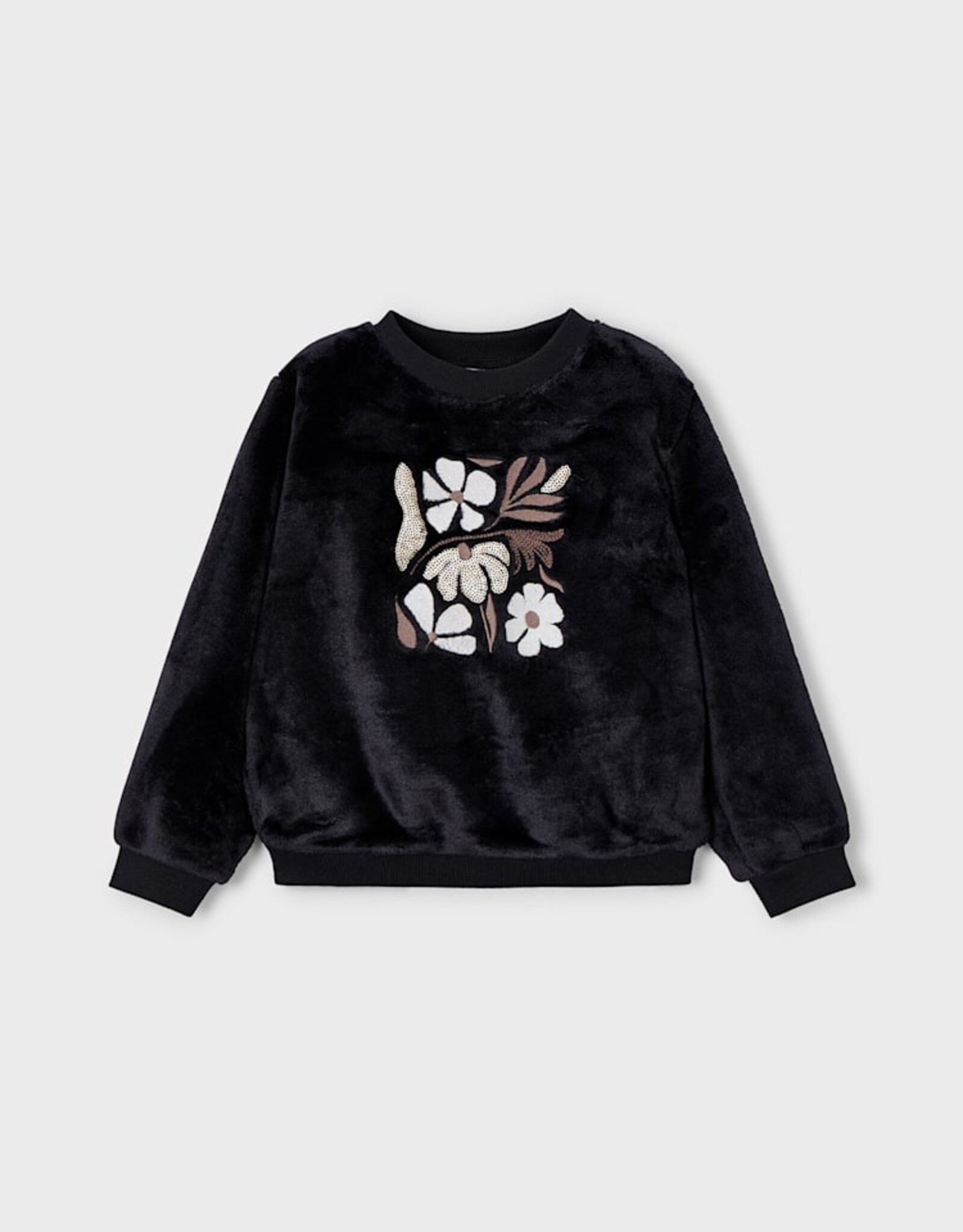 Mayoral FA25 G BLK Fur Pullover