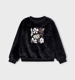 Mayoral FA25 G BLK Fur Pullover