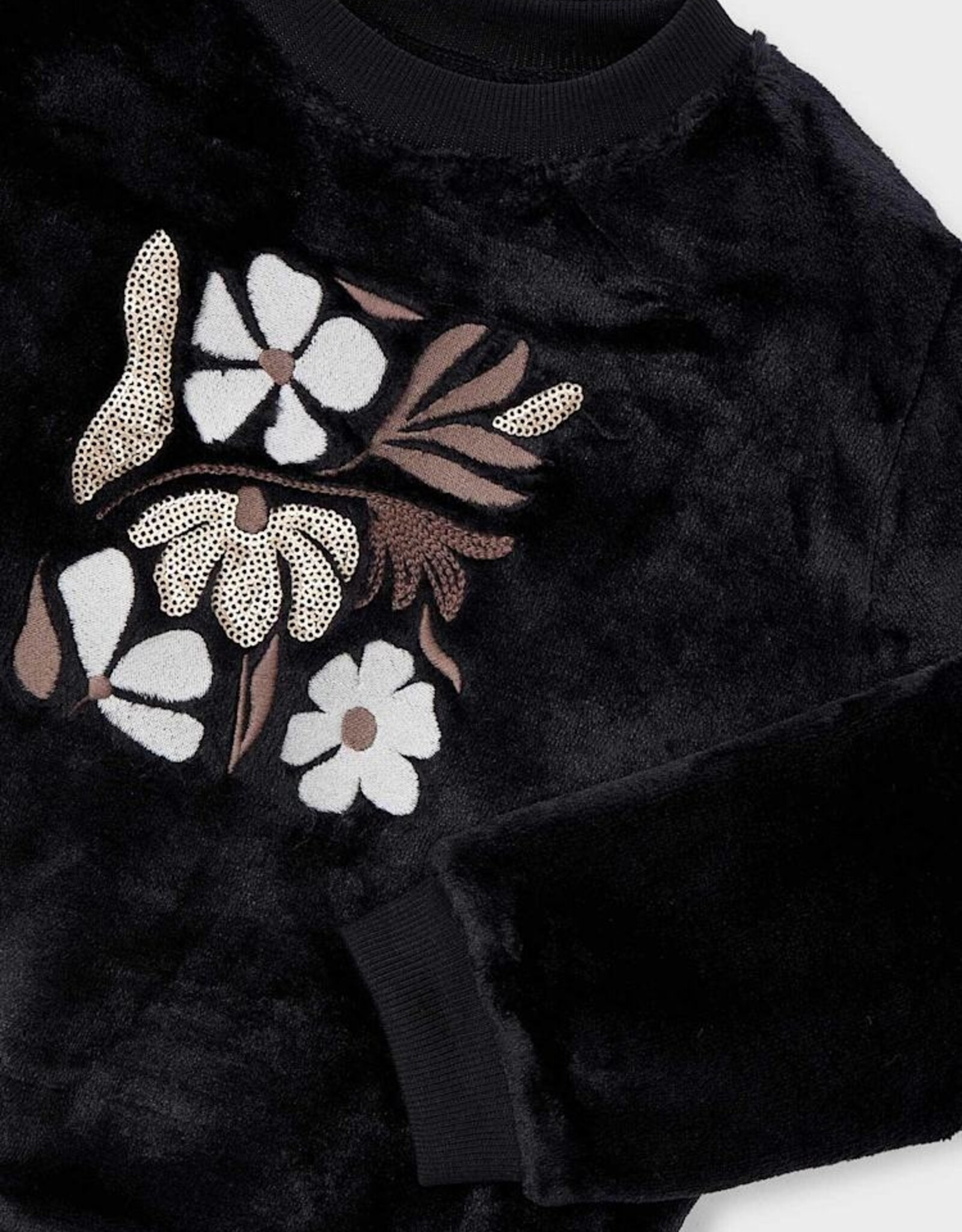 Mayoral FA25 G BLK Fur Pullover