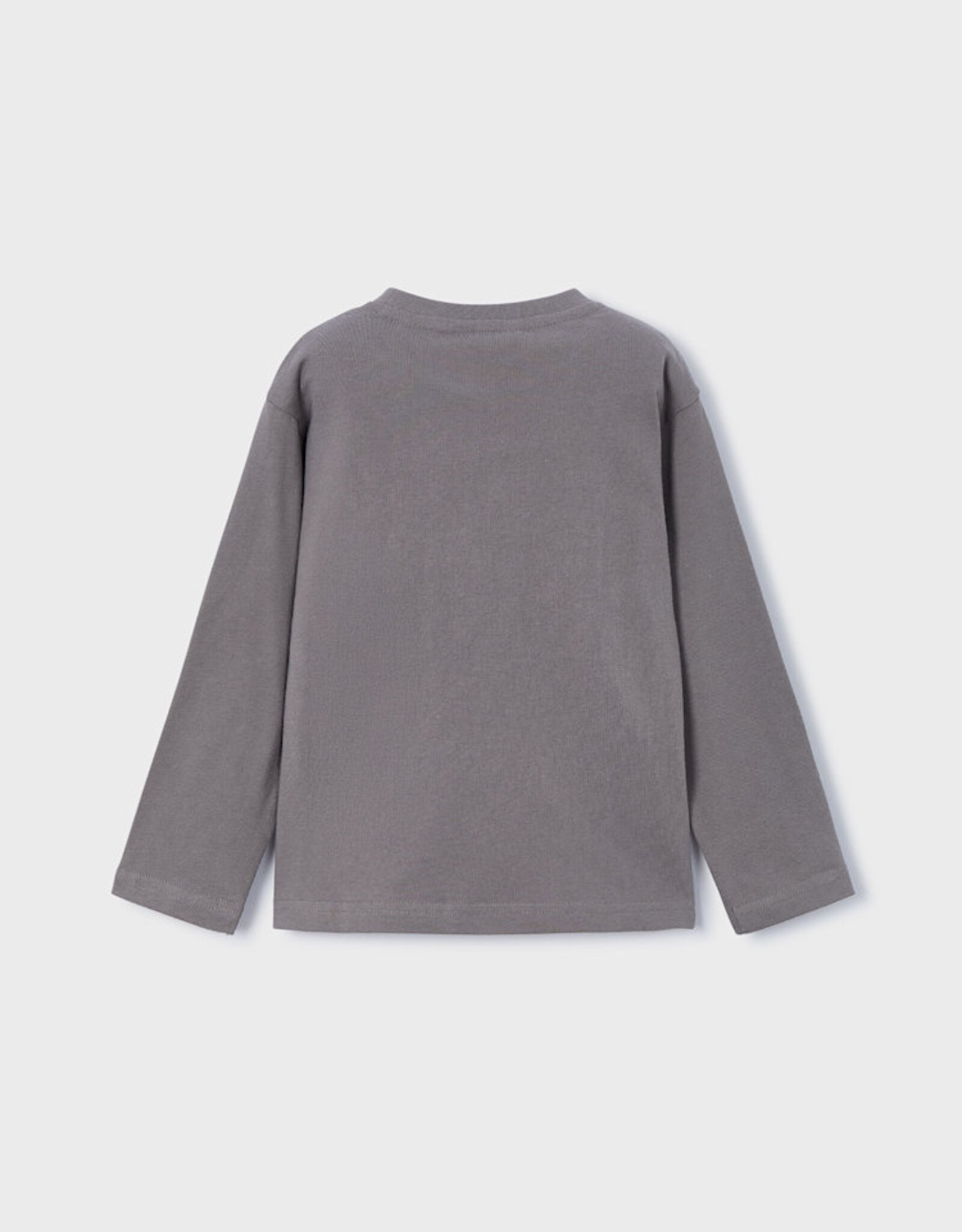 Mayoral FA25 B GreyPuff Dino L/S Shirt