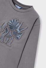 Mayoral FA25 B GreyPuff Dino L/S Shirt