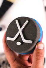 Happy Hippo Bath Hockey Puck w/Shoe Charm Bath Bomb