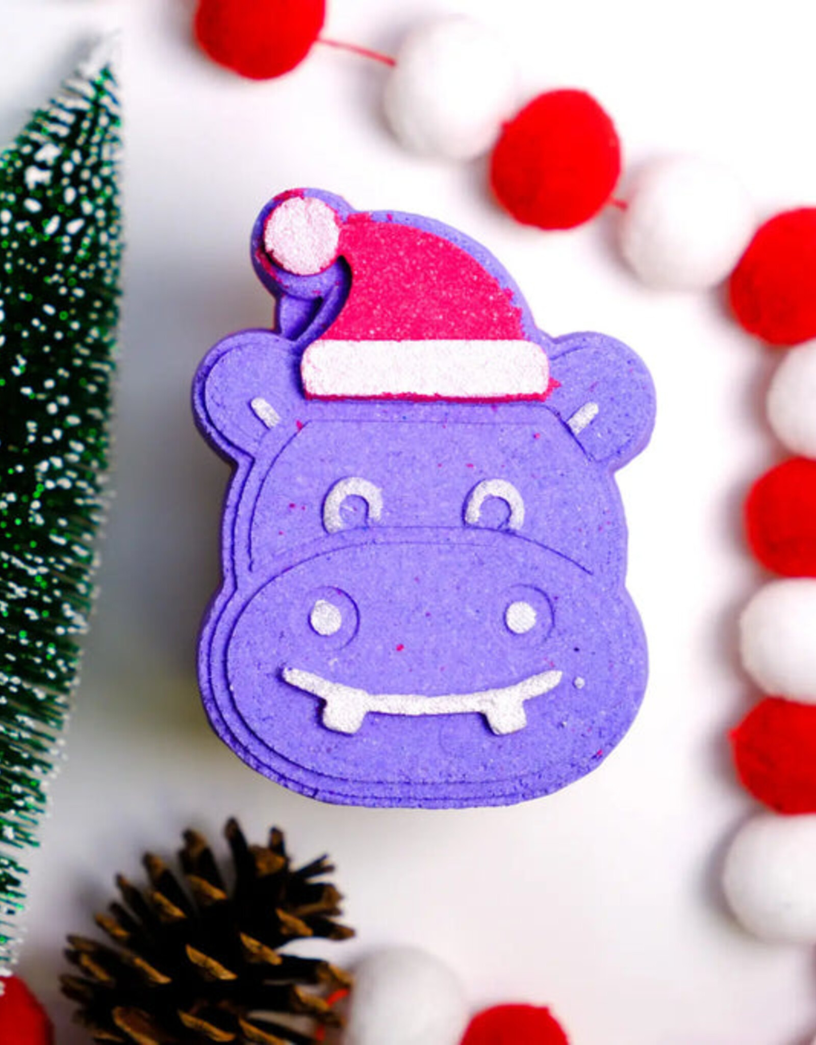 Happy Hippo Bath Hippopotamus for Christmas Bath Bomb