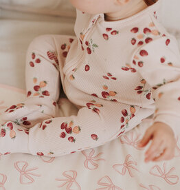 Petit Lem SP26 BbyG Strawberry Rib Sleeper