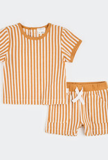 Petit Lem SP26 Bby Stripe Terry Top&Short Set