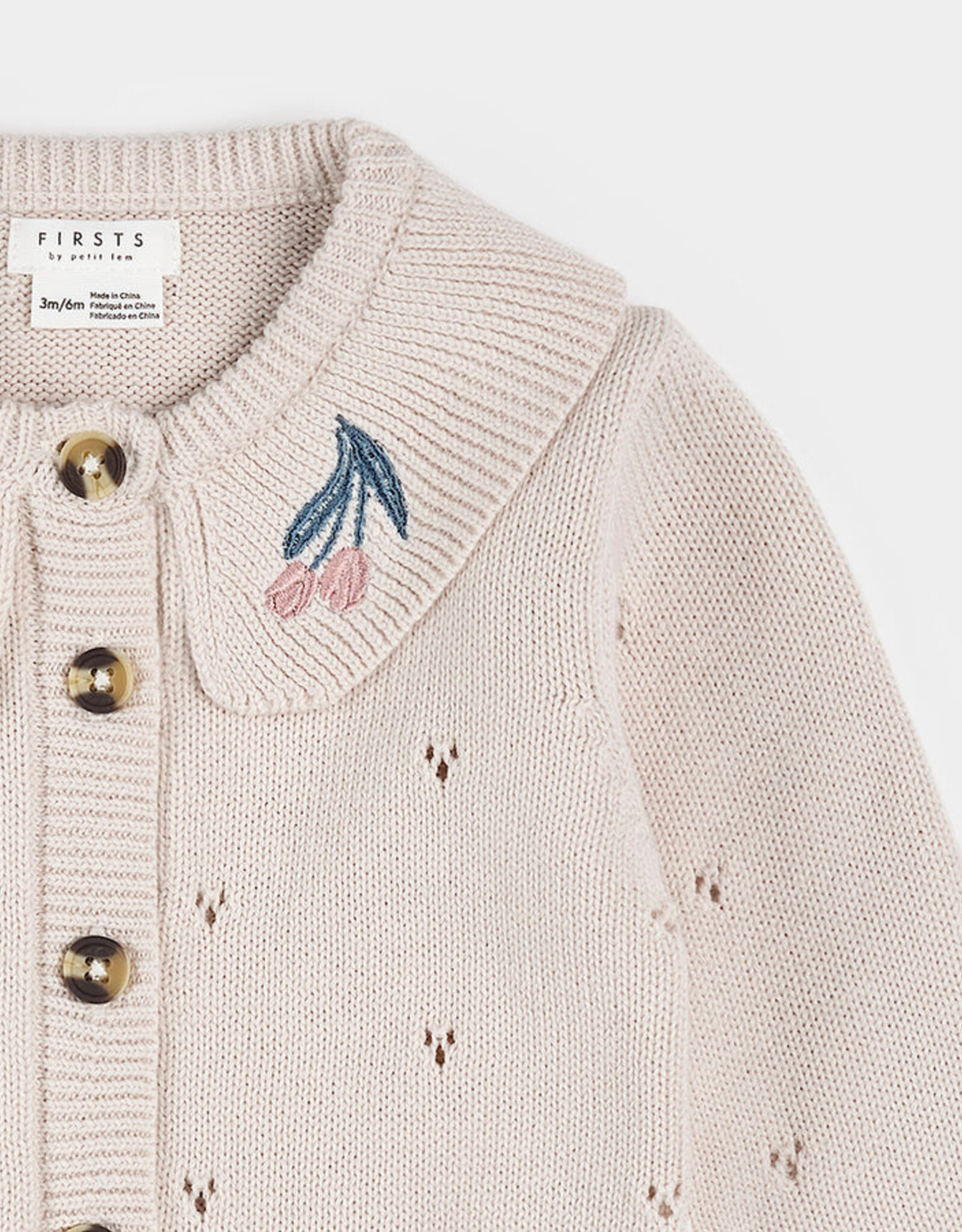 Petit Lem SP26 BbyG Tulip Cardigan