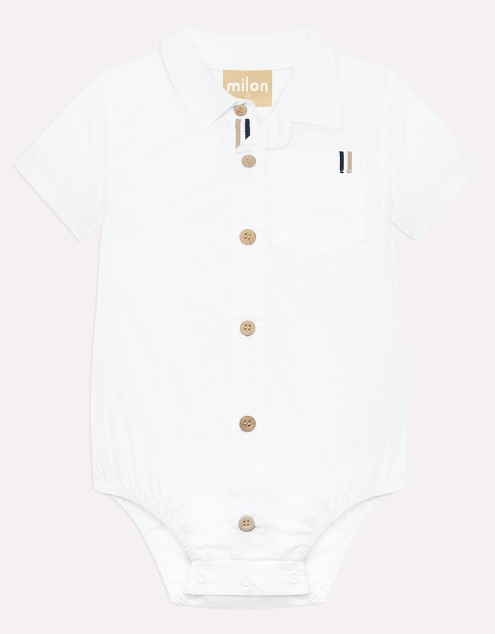Milon SP26 BbyB Button Up Onesie
