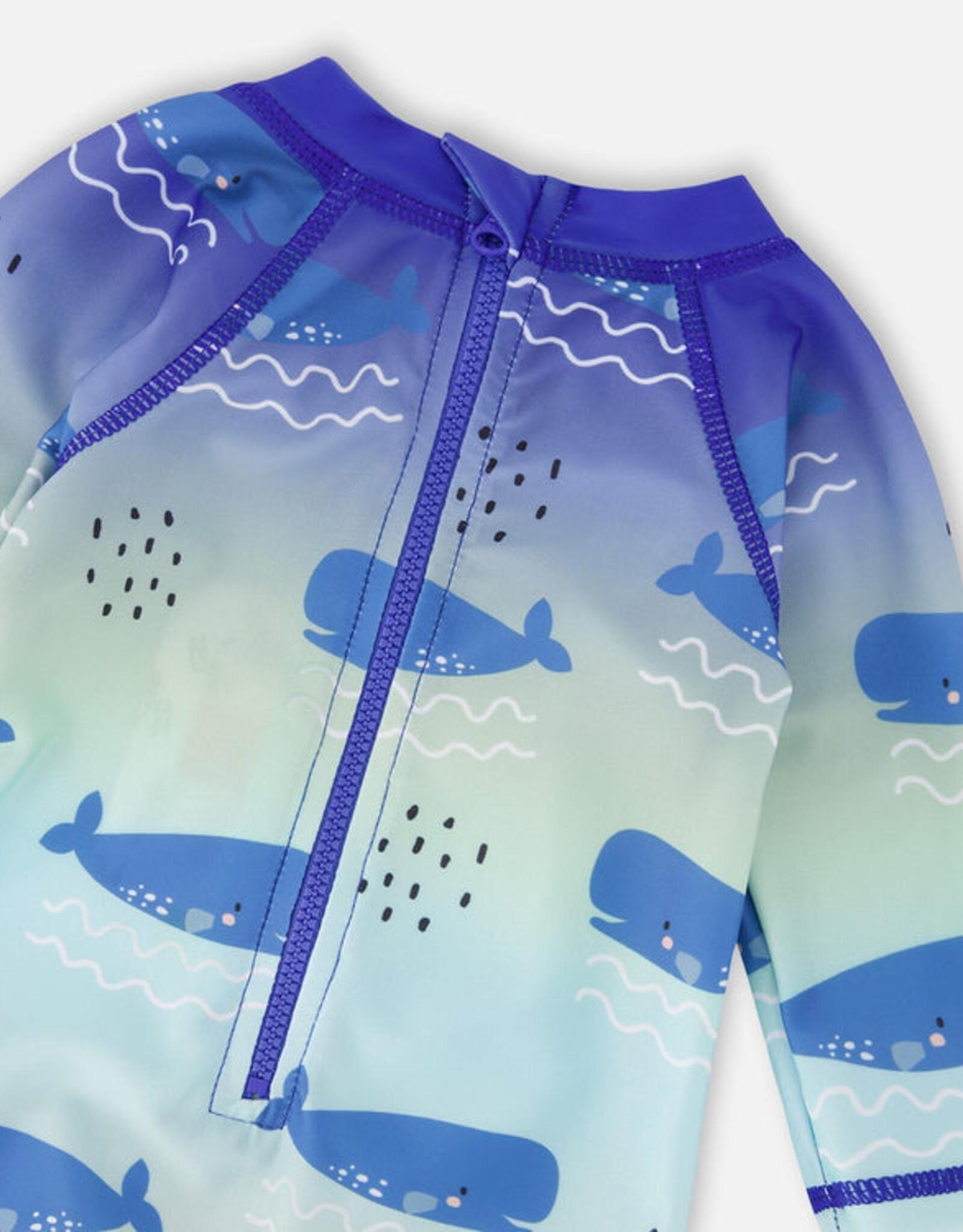 DeuxParDeux SP26 Gradient Whale Rashsuit