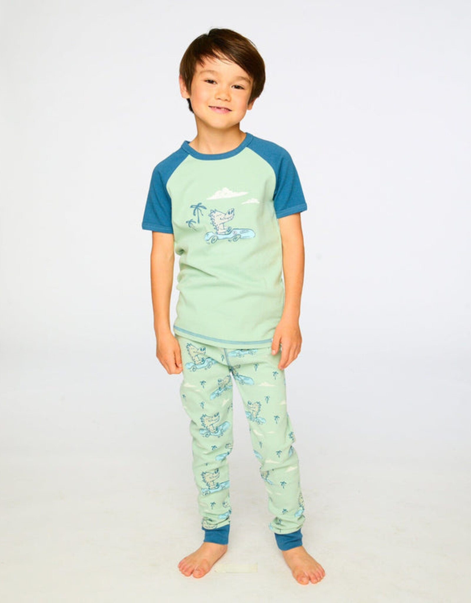 DeuxParDeux SP26 B Driving Croc PJ Set