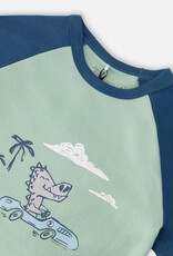 DeuxParDeux SP26 B Driving Croc PJ Set