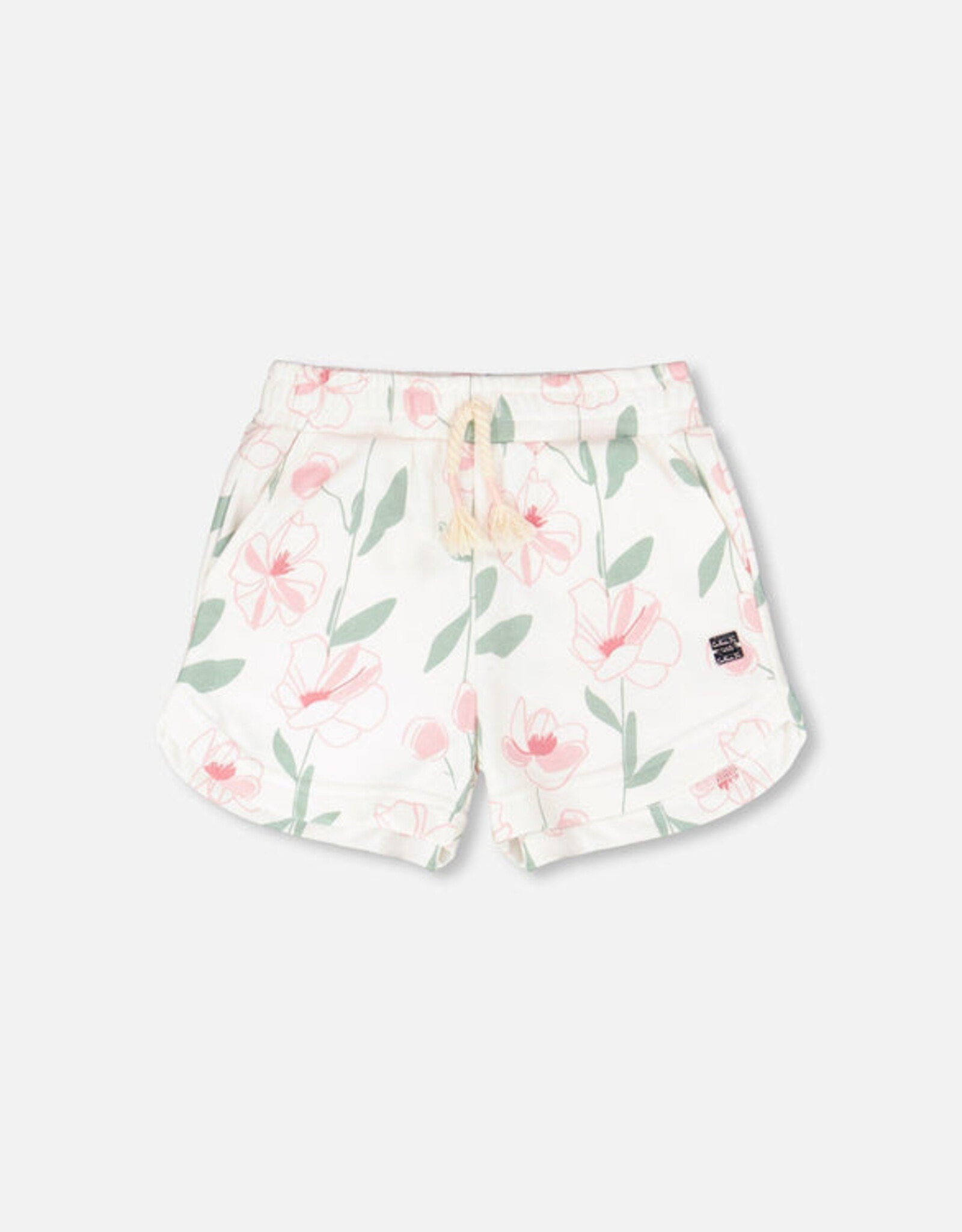 DeuxParDeux SP26 G Terry Flower Shorts