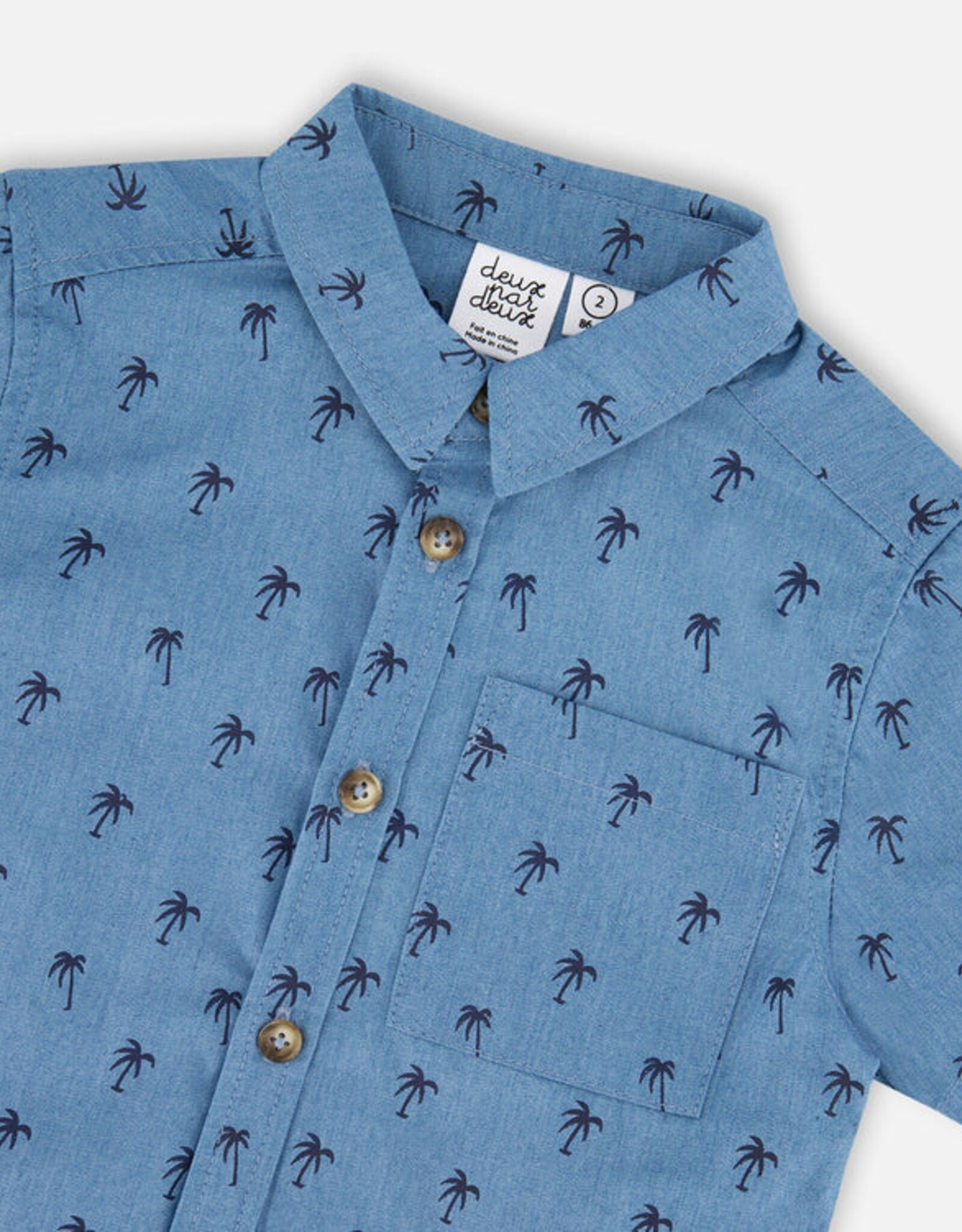 DeuxParDeux SP26 B PalmTree ButtonUp Shirt