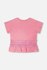 DeuxParDeux SP26 G Crochet Insert T-Shirt