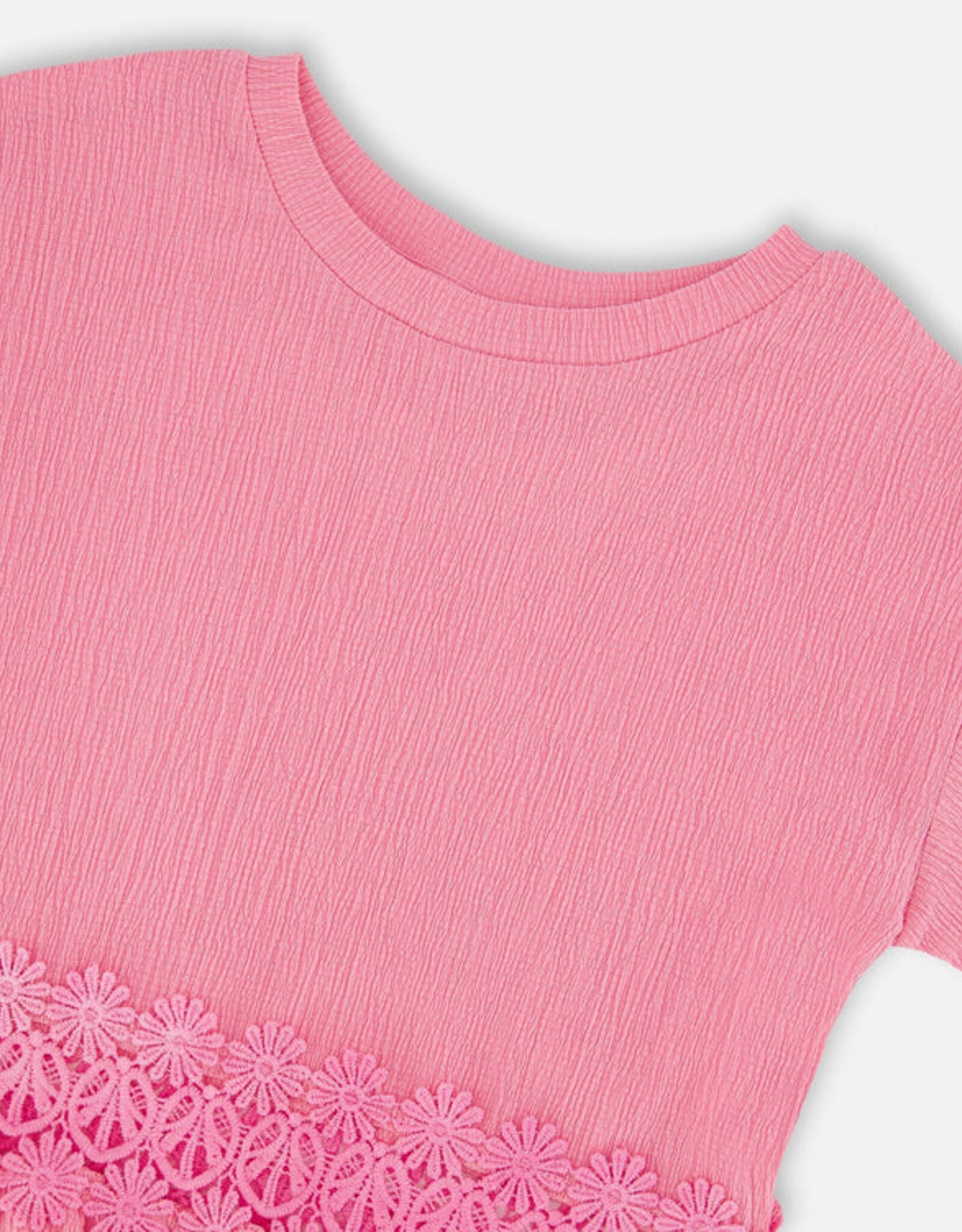 DeuxParDeux SP26 G Crochet Insert T-Shirt