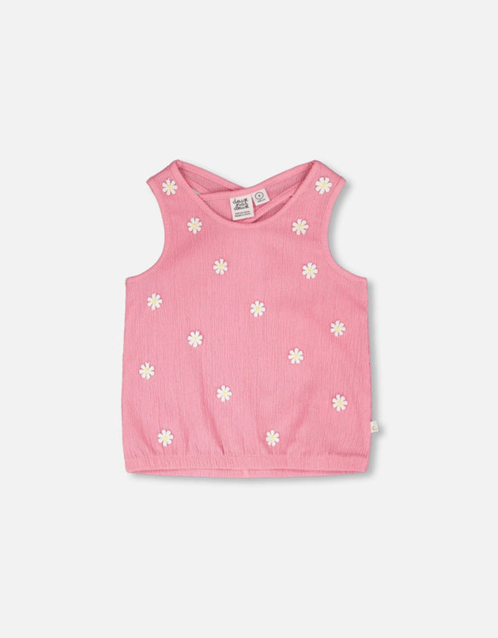 DeuxParDeux SP26 G Crinkle Daisy Tank Top
