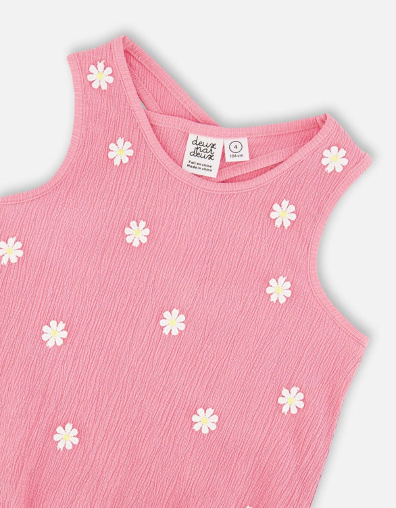 DeuxParDeux SP26 G Crinkle Daisy Tank Top