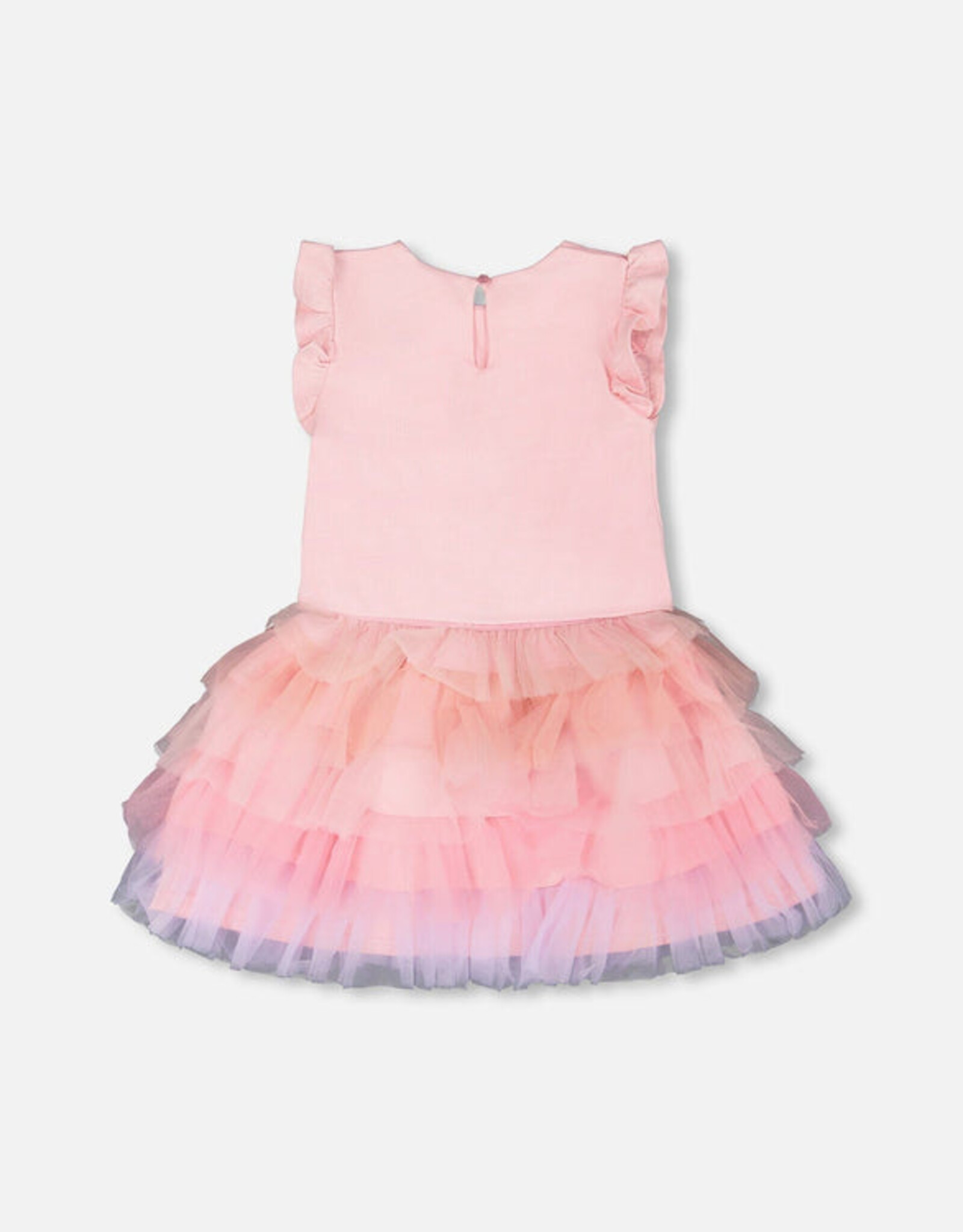 DeuxParDeux SP26 G Tulle Bi-Material Dress