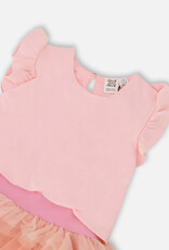 DeuxParDeux SP26 G Tulle Bi-Material Dress