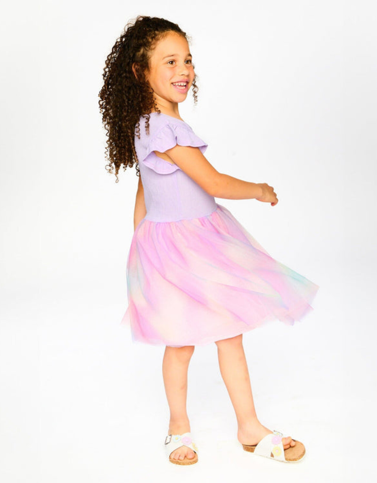 DeuxParDeux SP26 G Mesh Bi-Material Dress