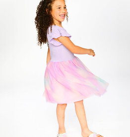 DeuxParDeux SP26 G Mesh Bi-Material Dress