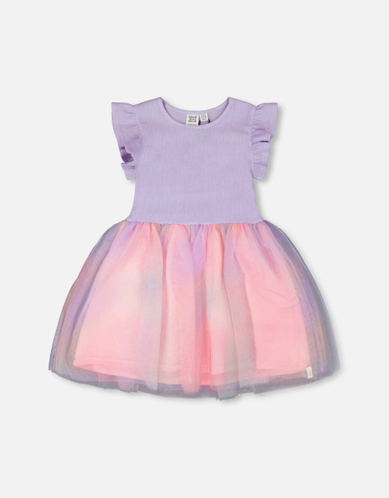 DeuxParDeux SP26 G Mesh Bi-Material Dress