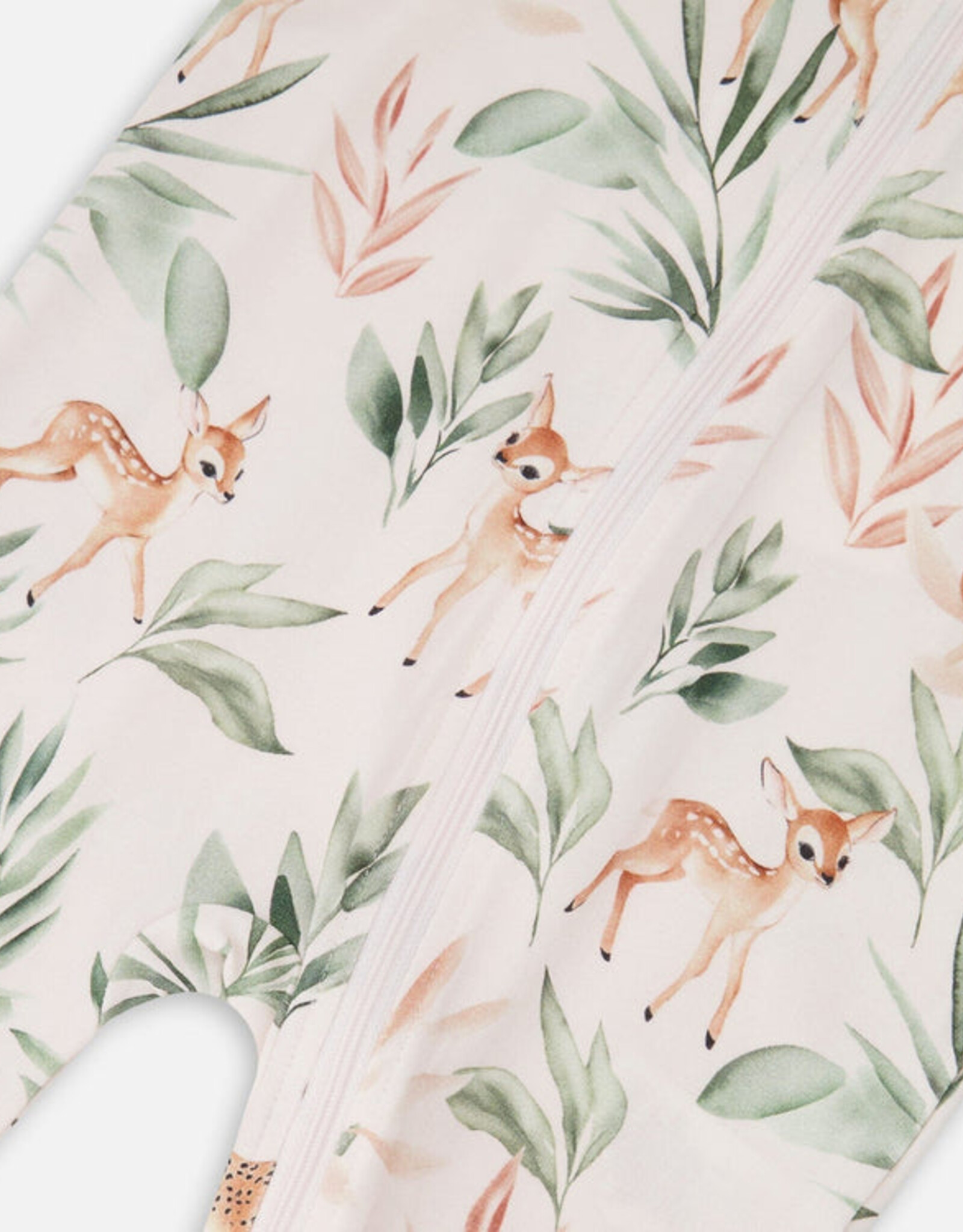 DeuxParDeux SP26 BbyG Deer Zip Sleeper