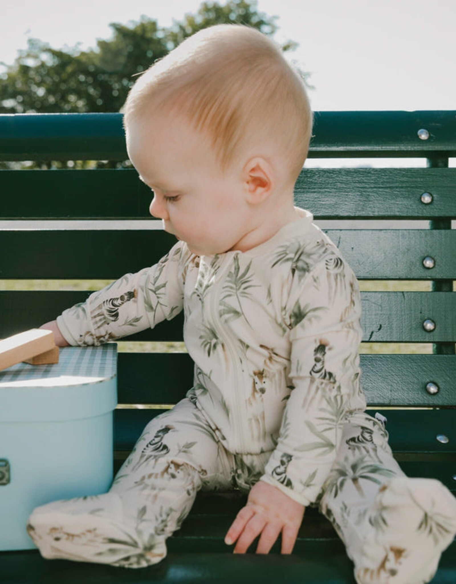 DeuxParDeux SP26 BbyB Zebra Zip Sleeper