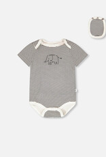 DeuxParDeux SP26 BB Elephant Onesie