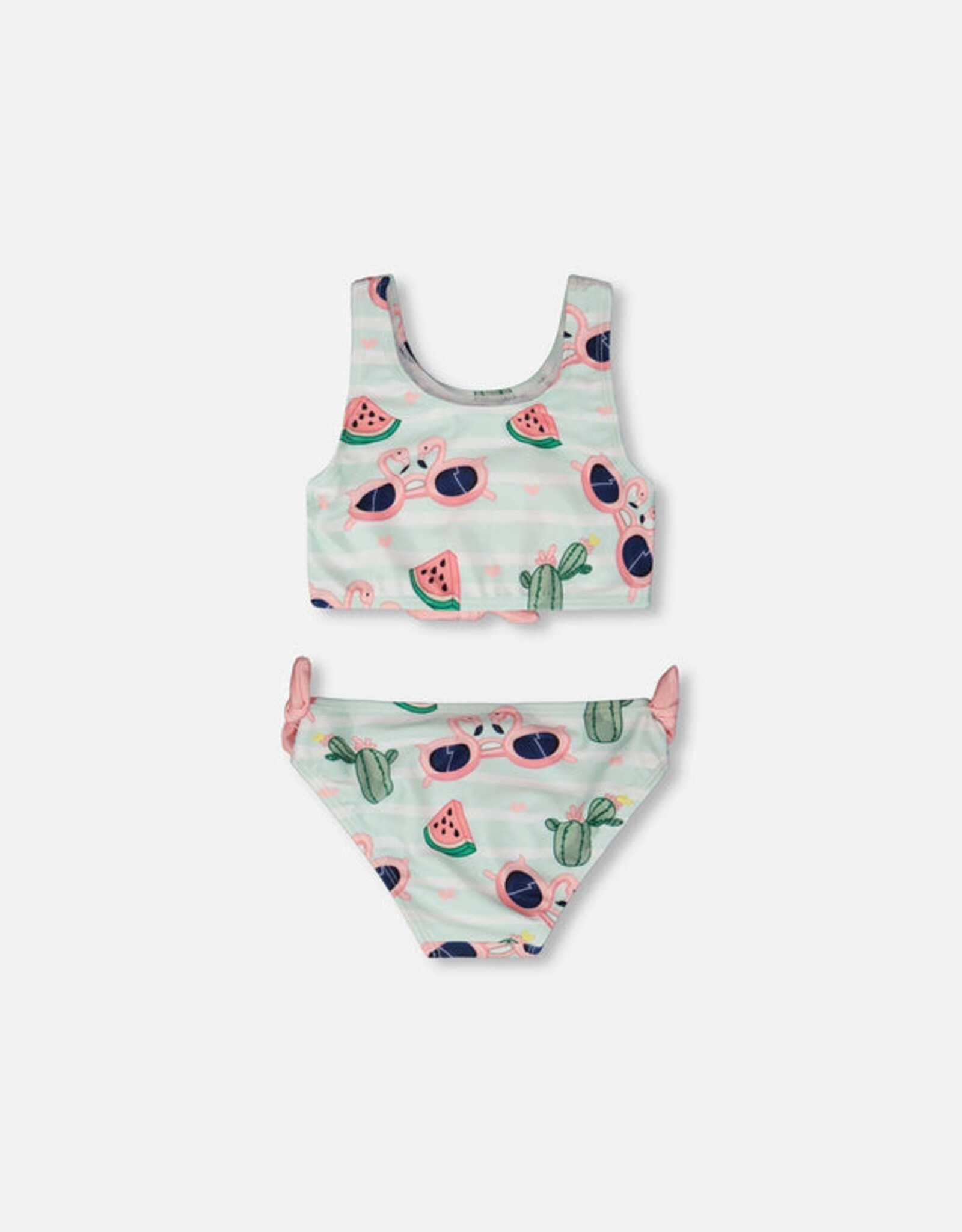 DeuxParDeux SP26 G Flamingo & Cactus 2pc Swimsuit