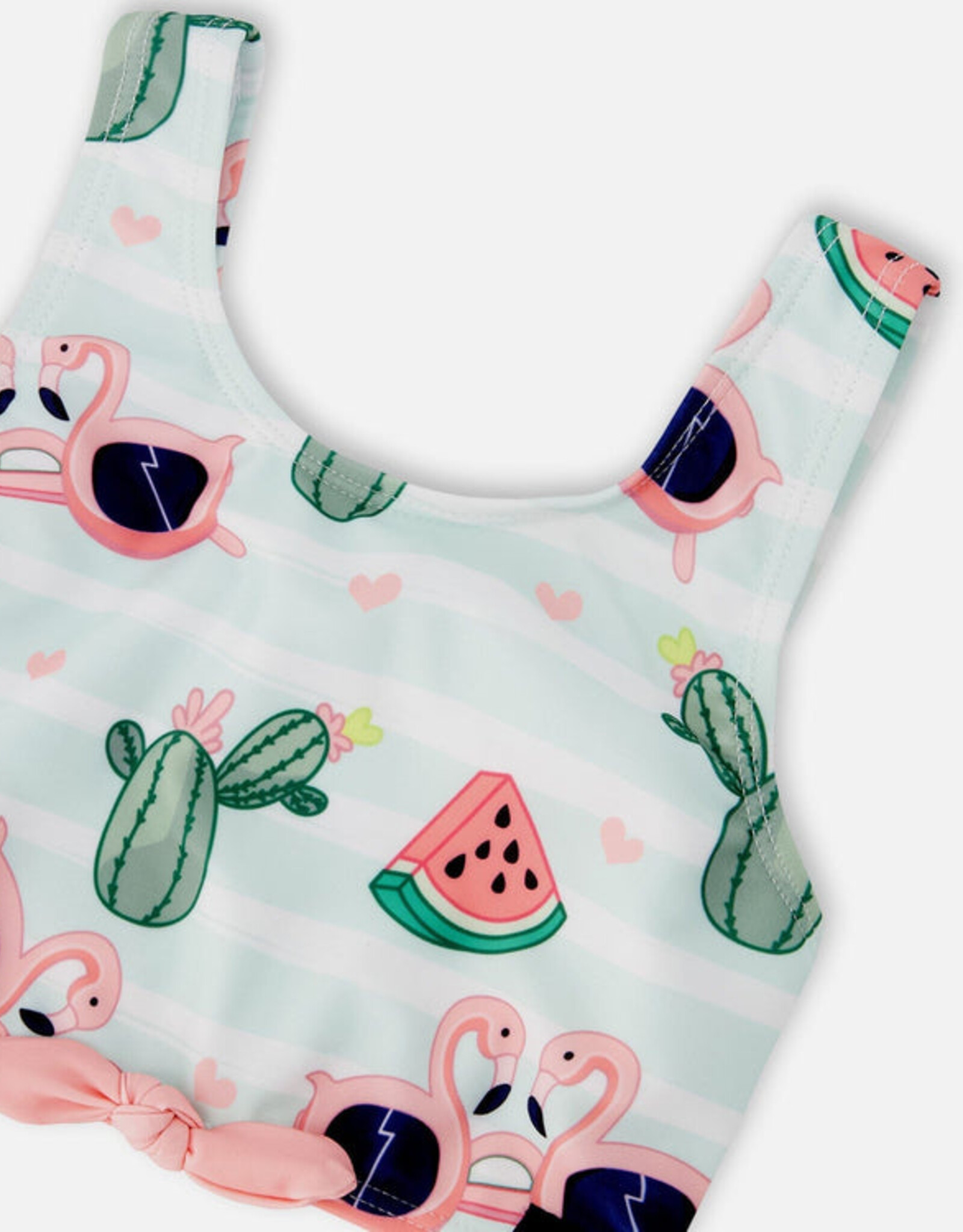 DeuxParDeux SP26 G Flamingo & Cactus 2pc Swimsuit