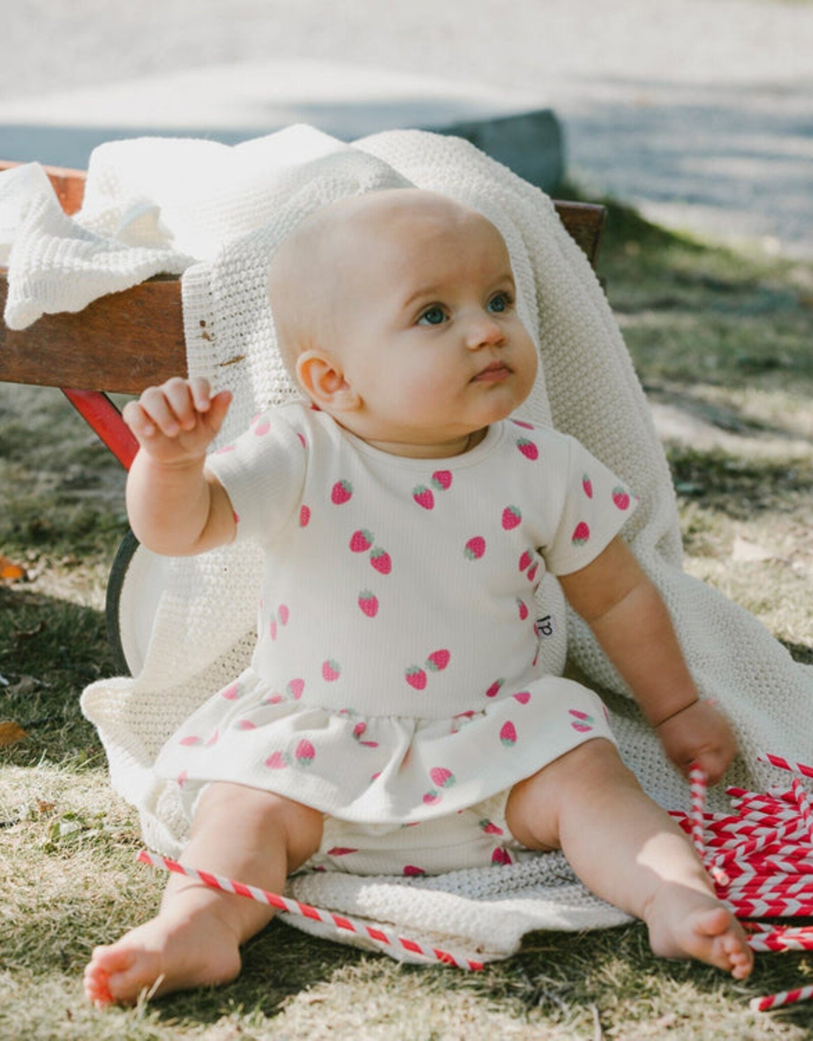 DeuxParDeux SP26 Strawberry Top & Short Set