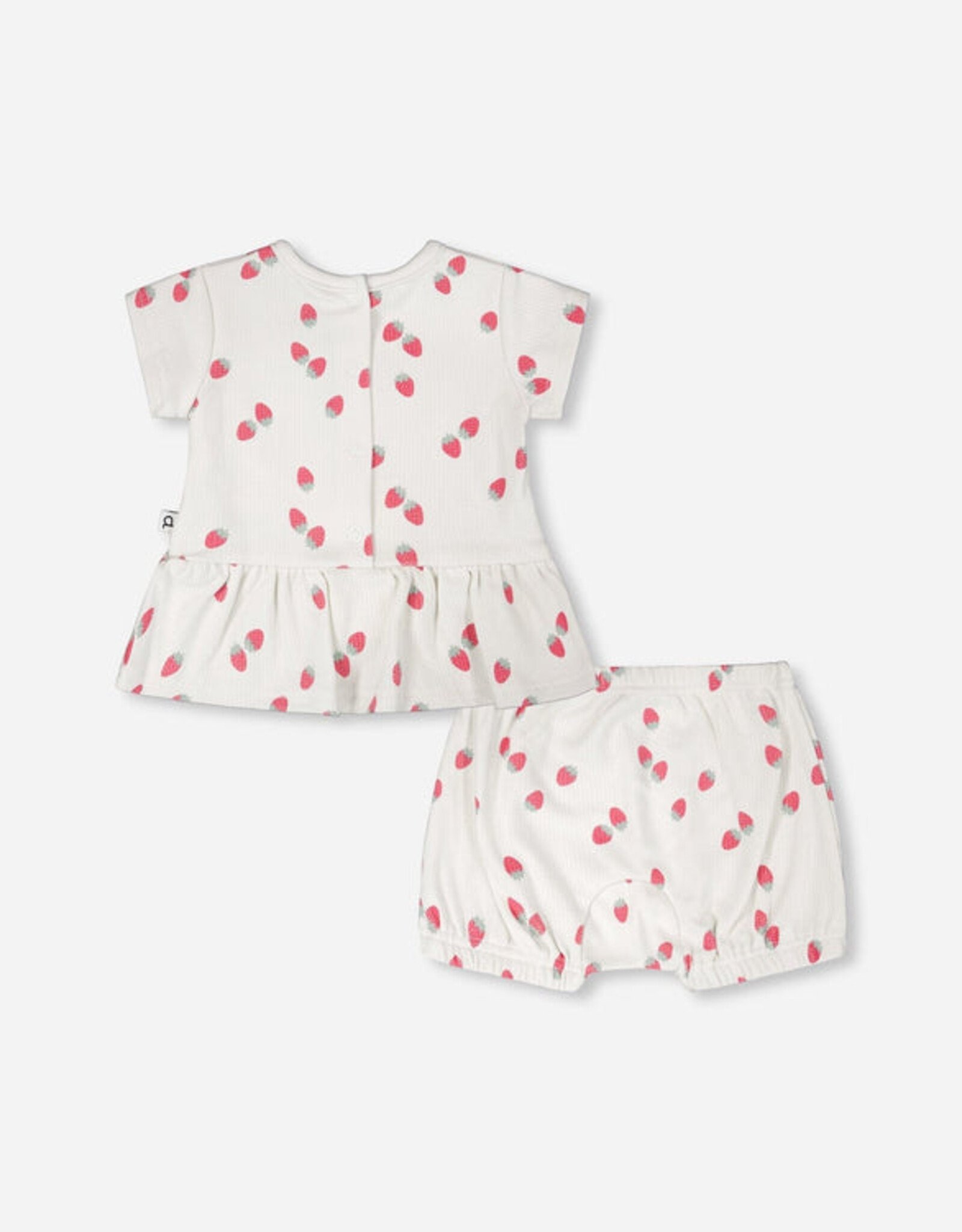 DeuxParDeux SP26 Strawberry Top & Short Set