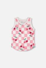 DeuxParDeux SP26 G Cherry Check Tank Top