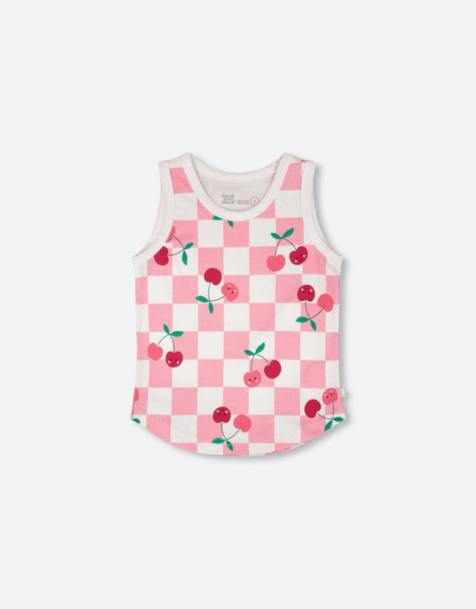 DeuxParDeux SP26 G Cherry Check Tank Top