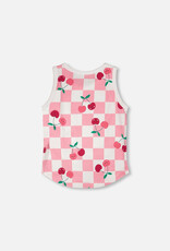 DeuxParDeux SP26 G Cherry Check Tank Top